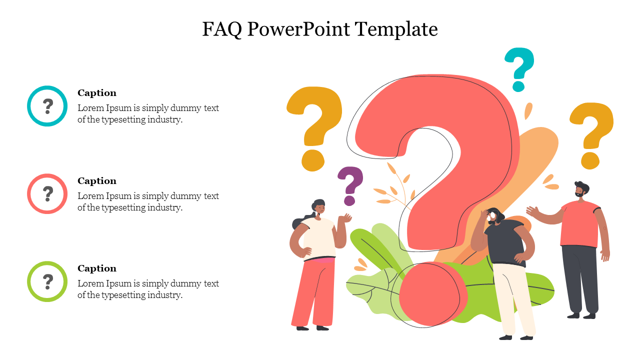 FAQ PowerPoint Template